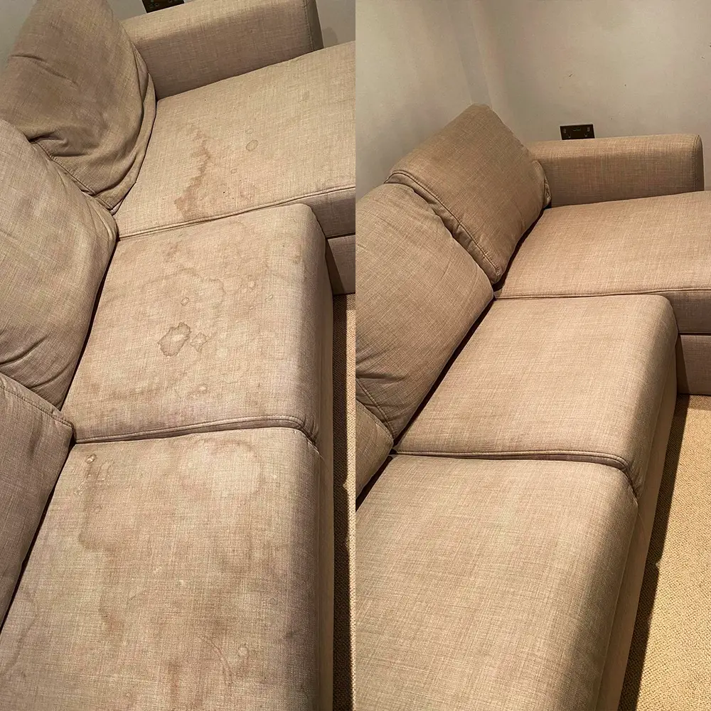 Exemple nettoyage canapé